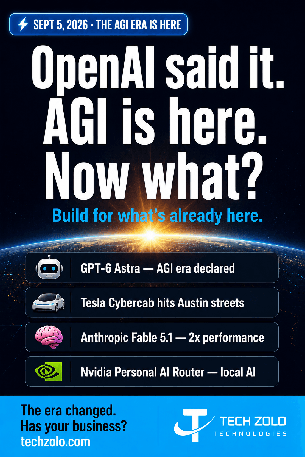 OpenAI just declared the AGI era has arrived. Today.
